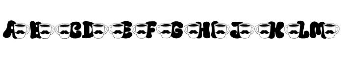 Dad Coffee Font UPPERCASE