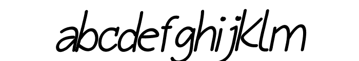 Daffodile Regular Italic Font LOWERCASE