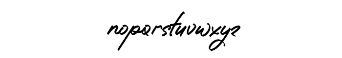 Dafterash Italic Font LOWERCASE