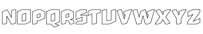Daftones Bold Hollow Font UPPERCASE