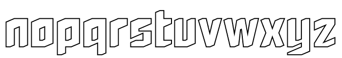Daftones Regular  Hollow Font LOWERCASE