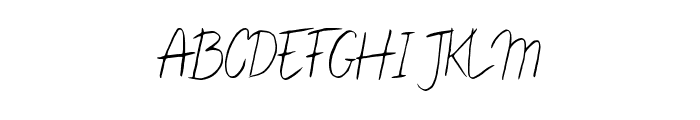Dahlia Regular Font UPPERCASE