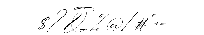 Dahliakeys Italic Font OTHER CHARS