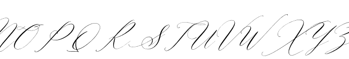 Dahliakeys Italic Font UPPERCASE