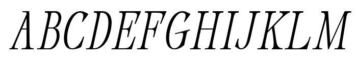 Dahliana Light Oblique Font UPPERCASE
