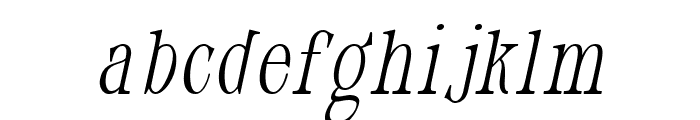 Dahliana Light Oblique Font LOWERCASE