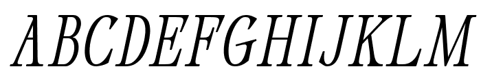 Dahliana Medium Oblique Font UPPERCASE