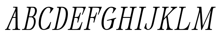 Dahliana-Oblique Font UPPERCASE