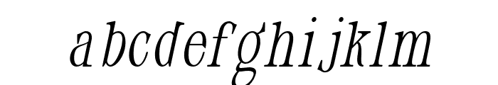 Dahliana-Oblique Font LOWERCASE