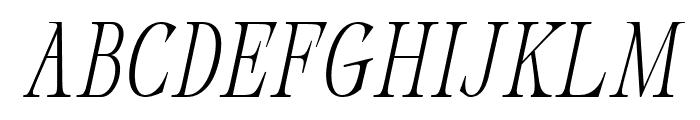 Dahliana Thin Oblique Font UPPERCASE