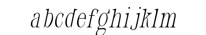 Dahliana-ThinOblique Font LOWERCASE