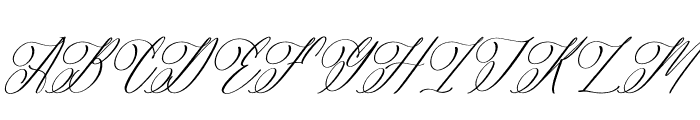 Dahlianti Angelina Italic Font UPPERCASE