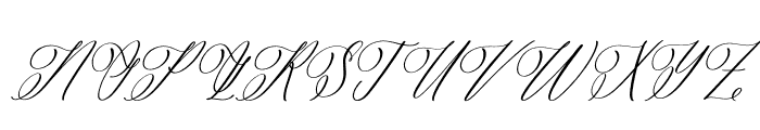 Dahlianti Angelina Italic Font UPPERCASE