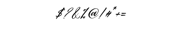 Dahlliaty Rofahness Italic Font OTHER CHARS