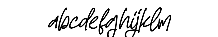 Daily Handwritten Italic Font LOWERCASE