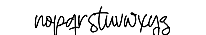Daily Handwritten Font LOWERCASE