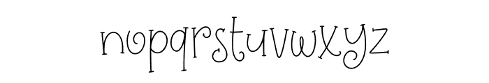 Daily Kiss Font LOWERCASE