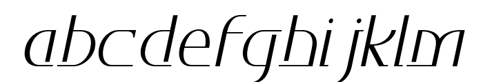 Daimor-ExtraLightSlanted Font LOWERCASE