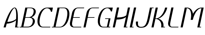 Daimor-LightSlanted Font UPPERCASE