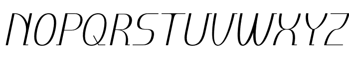 Daimor-ThinSlanted Font UPPERCASE