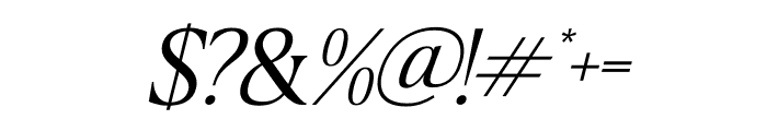 Dairing Italic Font OTHER CHARS