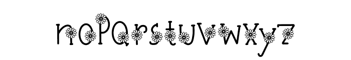 Daisy Pink Font LOWERCASE