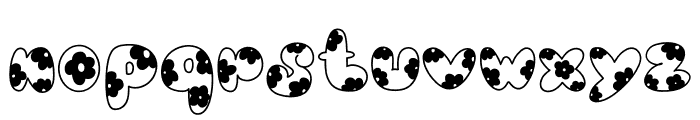Daisy bubble line Font LOWERCASE