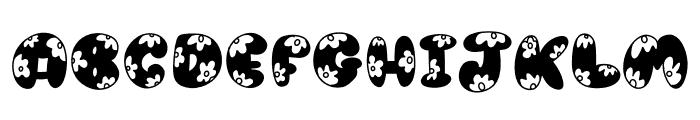 Daisy bubble Font UPPERCASE