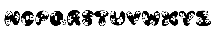 Daisy bubble Font UPPERCASE
