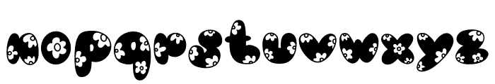 Daisy bubble Font LOWERCASE