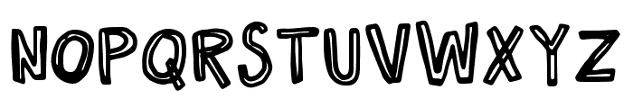 DakotaRoughOutline-Regular Font LOWERCASE