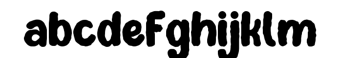 Dalbys Rough Rough Font LOWERCASE