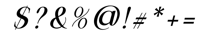 Daleant-Italic Font OTHER CHARS