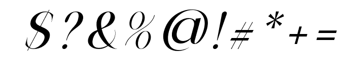 Daleant-LightItalic Font OTHER CHARS
