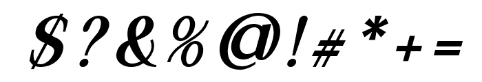 Daleant Semi Bold Italic Font OTHER CHARS
