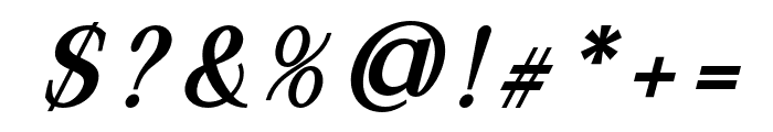 Daleant-SemiBoldItalic Font OTHER CHARS