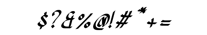 Daliyah-Italic Font OTHER CHARS