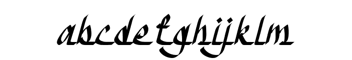 Daliyah-Italic Font LOWERCASE