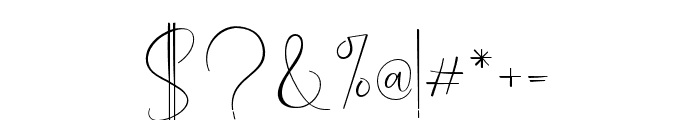 Dallaion-Regular Font OTHER CHARS