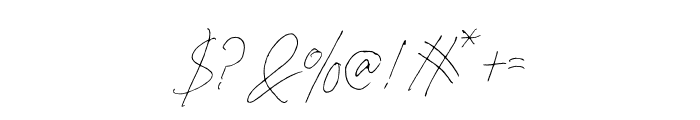 Dallem Signature Font OTHER CHARS