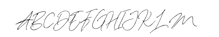 Dallem Signature Font UPPERCASE