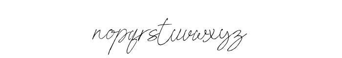 Dallem Signature Font LOWERCASE