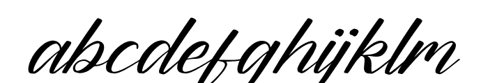 Daltomy Fabiola Italic Font LOWERCASE