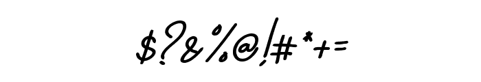 Dalton White Bold Italic Font OTHER CHARS