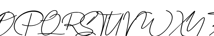 Dalton White Bold Italic Font UPPERCASE