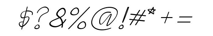 Damas Typeface Italic Font OTHER CHARS