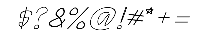 DamasTypeface-Italic Font OTHER CHARS