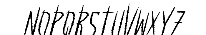 Damned Italic Font LOWERCASE