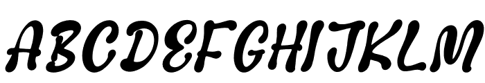 Damrush Pocket Italic Font UPPERCASE