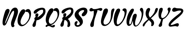 Damrush Pocket Italic Font LOWERCASE